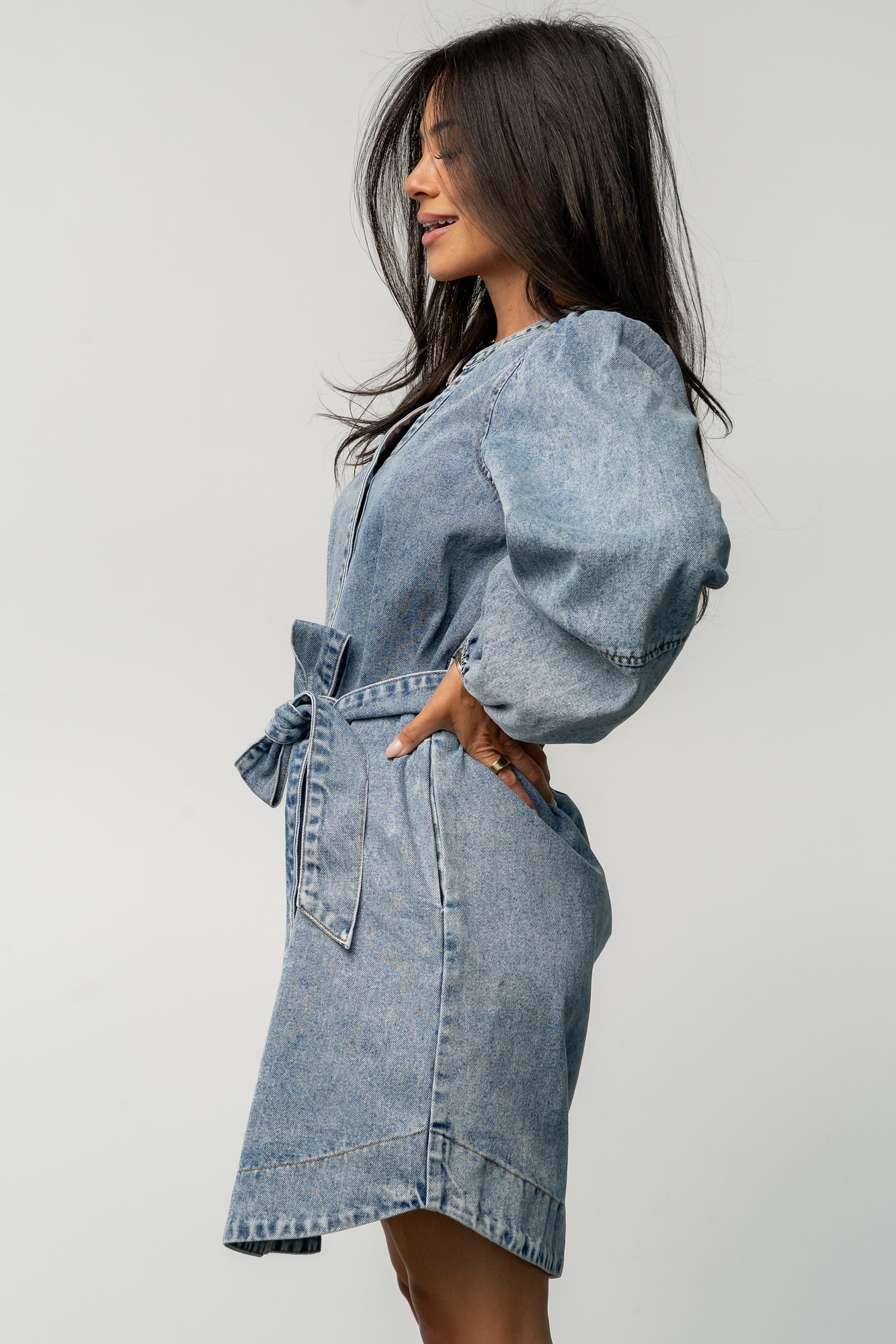 Tora Denim Dress | Light Wash