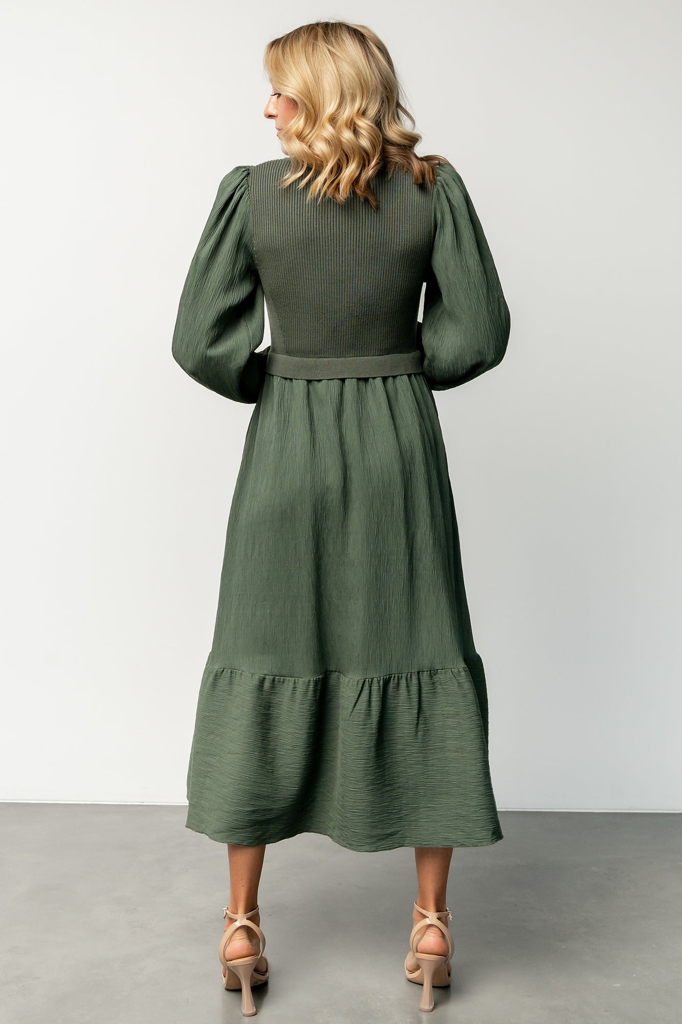 Alva Sweater Dress | Dusty Green