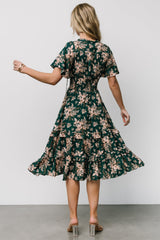 Spell Boho Midi Dress | Topaz + Blush Floral