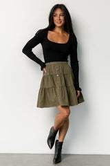 Ebba Short Skirt | Olive