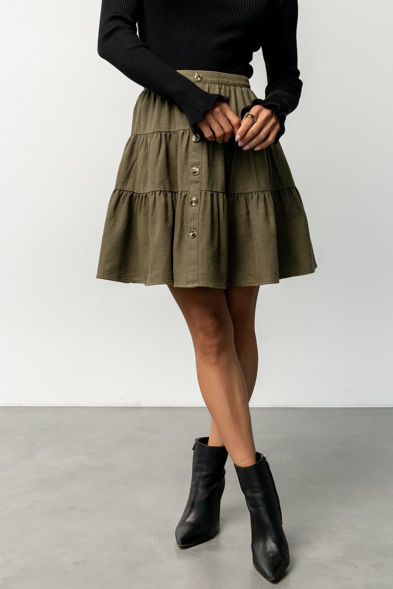 Ebba Short Skirt | Olive
