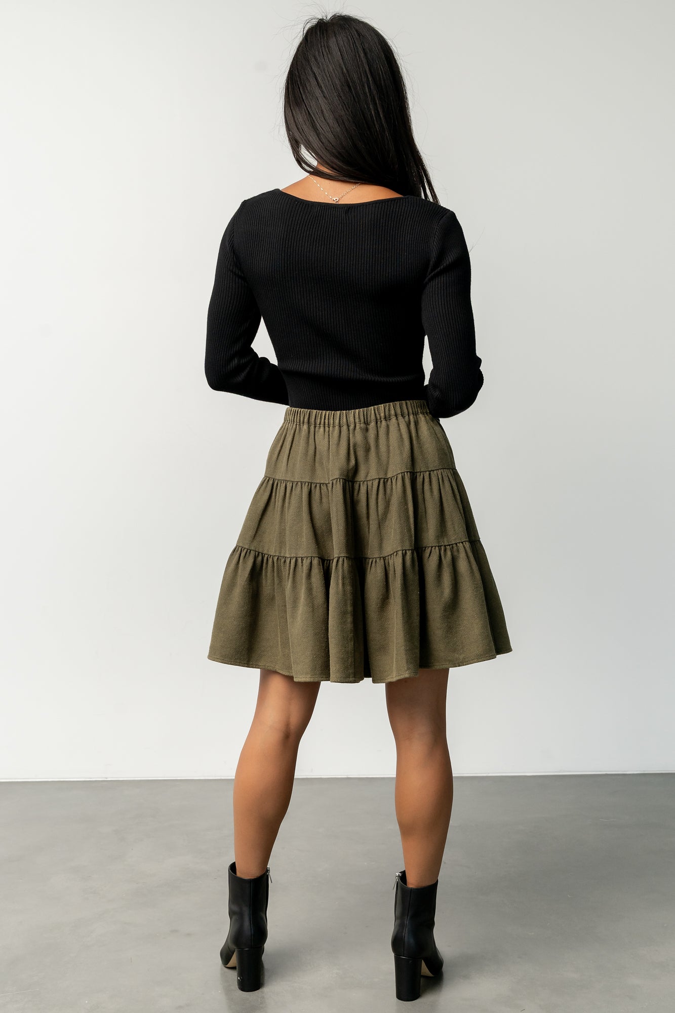 Ebba Short Skirt | Olive