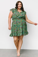 Rio Short Dress | Green Multi