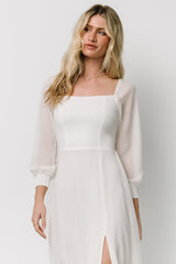 Fabric Swatch - Giselle Chiffon | White