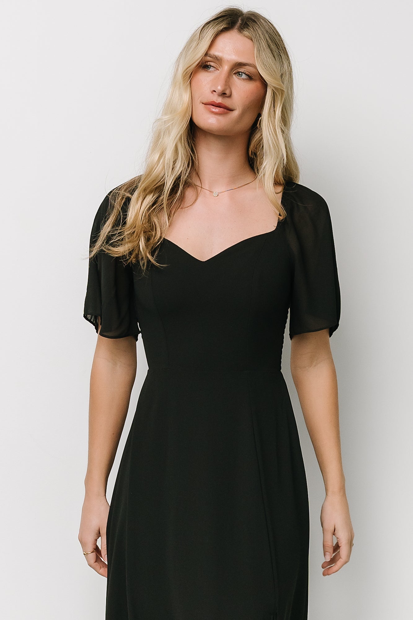 Fabric Swatch - Sierra Chiffon | Black