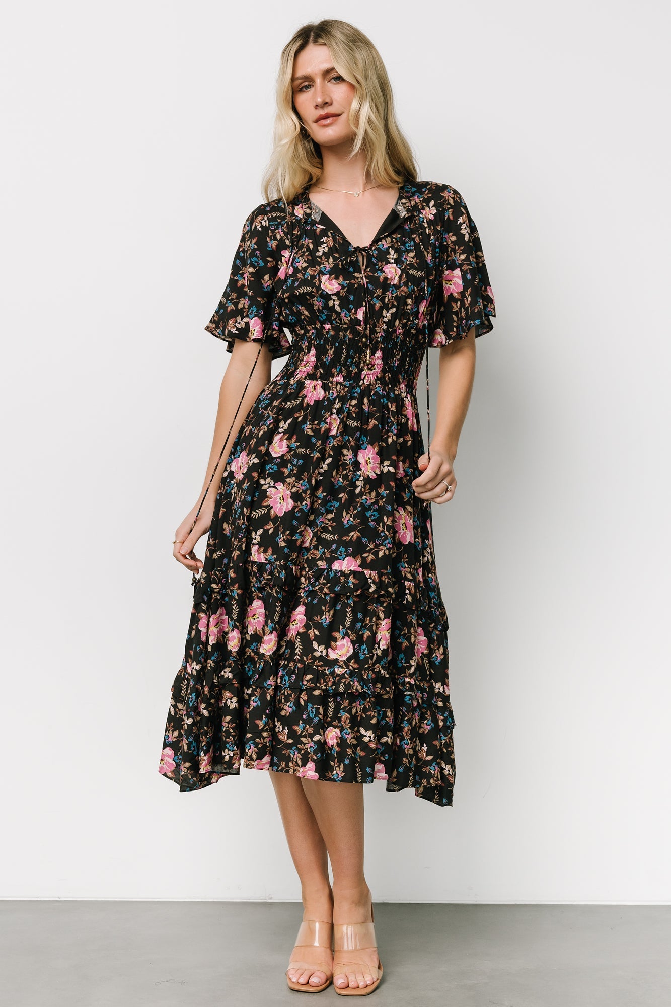 Spell Boho Midi Dress | Midnight Garden