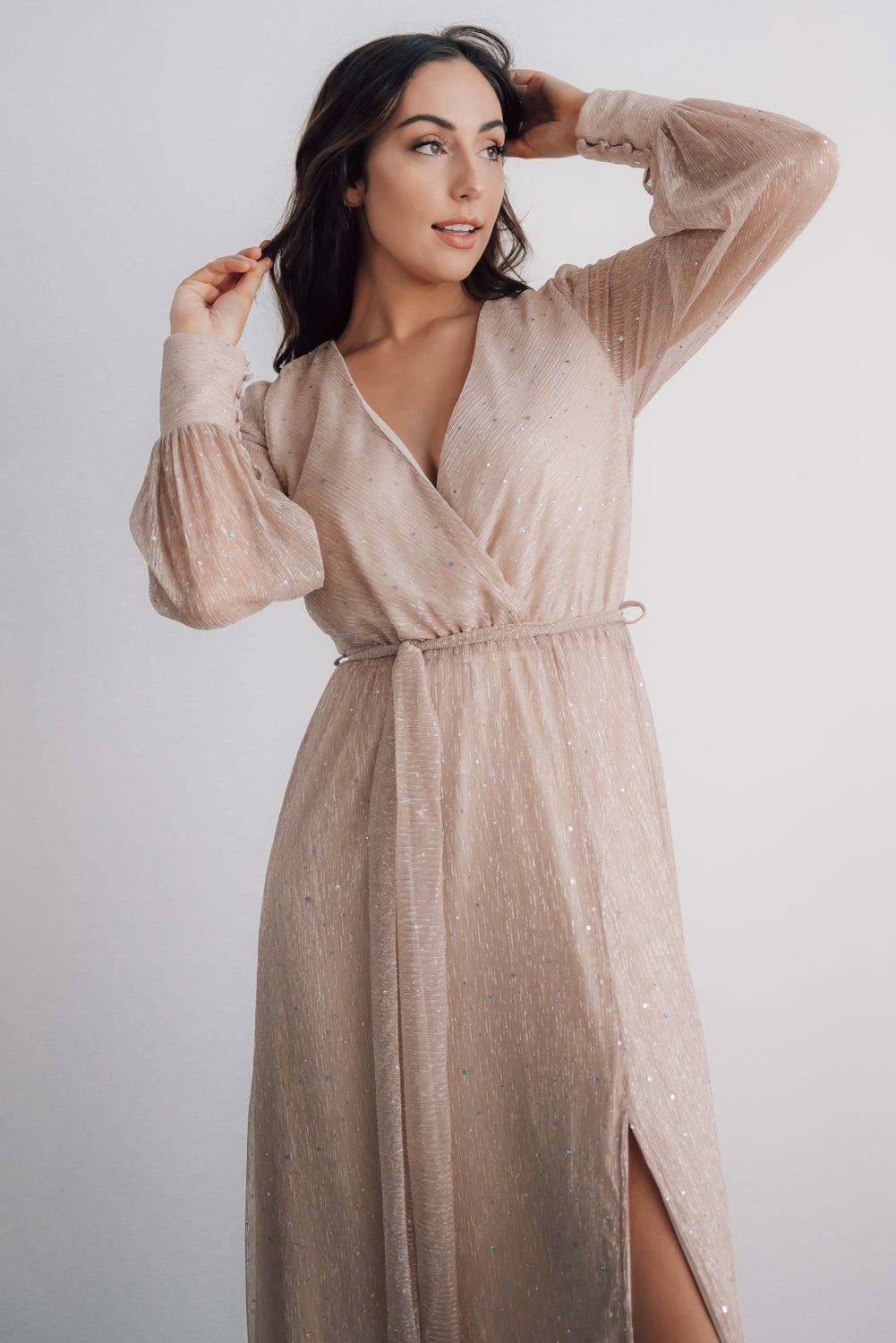 Abigail Sparkle Gown | Champagne