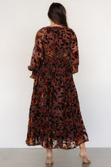 Adele Velvet Dress | Clove + Amber Floral
