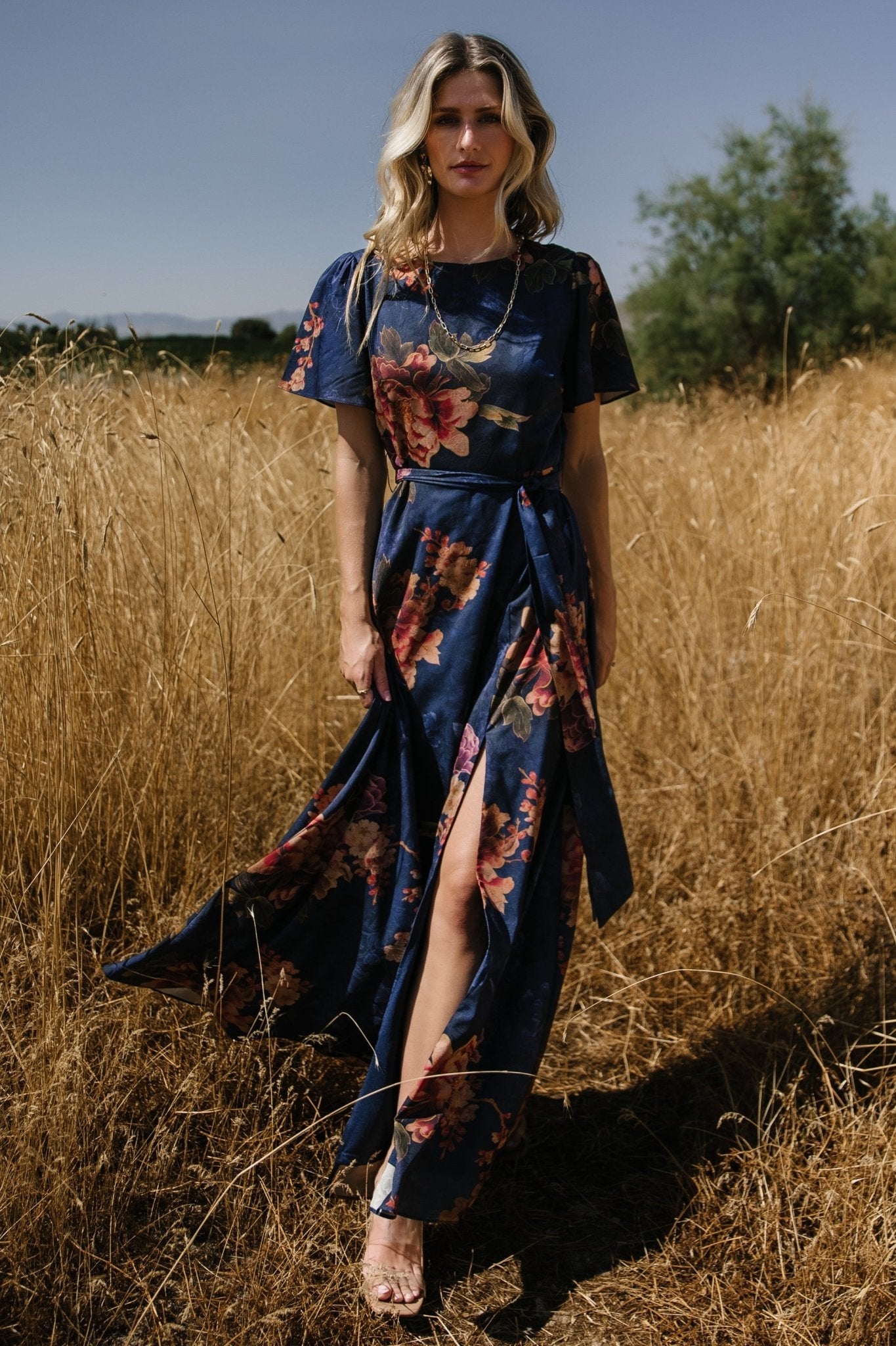 Colina Maxi Dress | Navy Floral