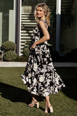 Aita Maxi Dress | Black + Ivory Floral