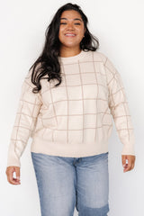Alden Knit Sweater | Oatmeal + Taupe