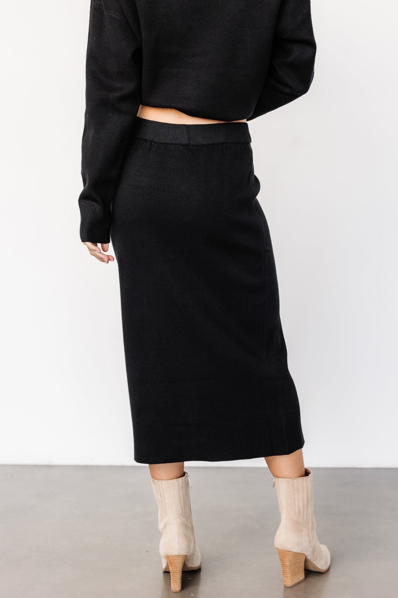 Ali Knit Skirt | Black
