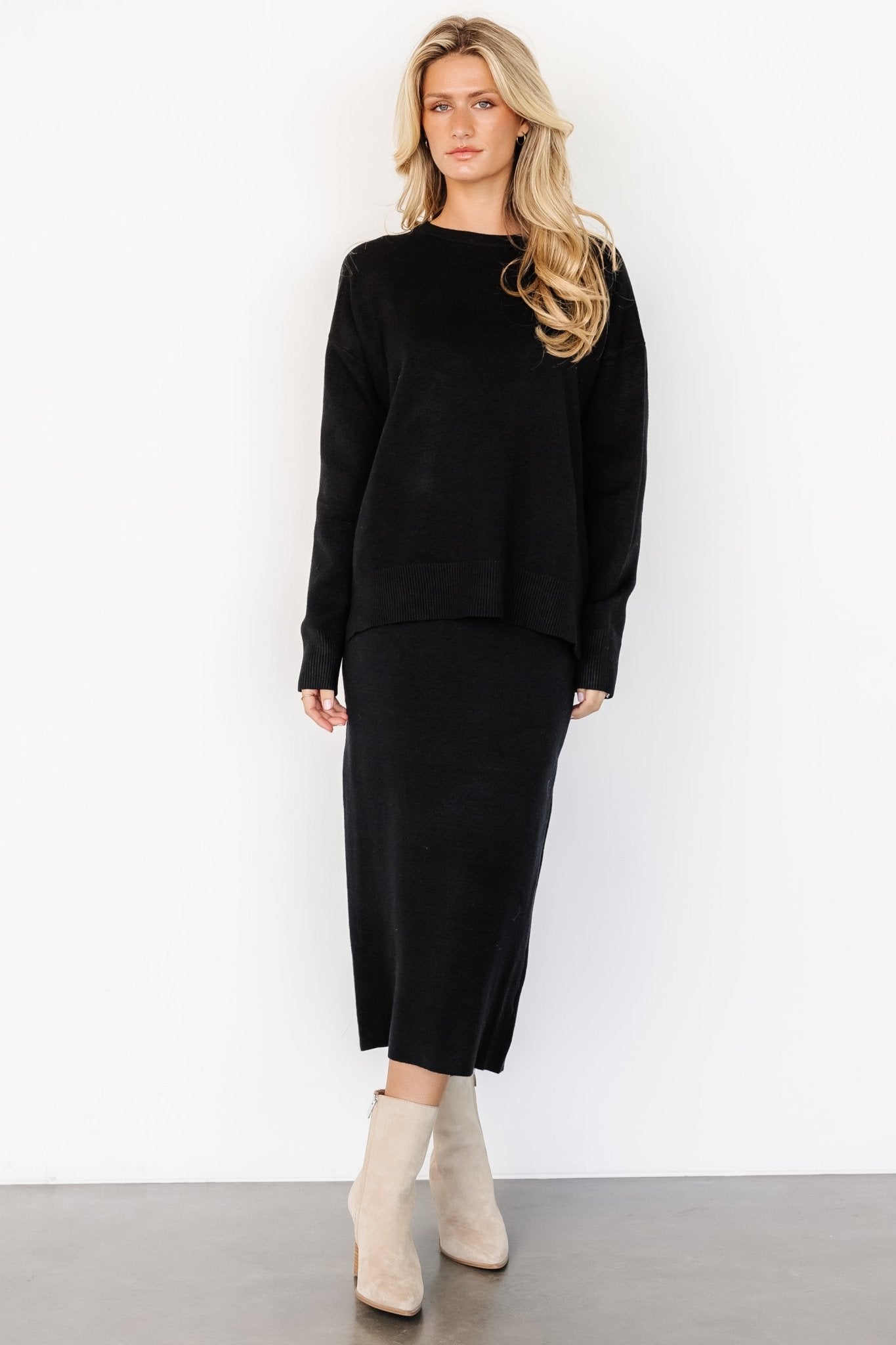 Ali Knit Skirt | Black