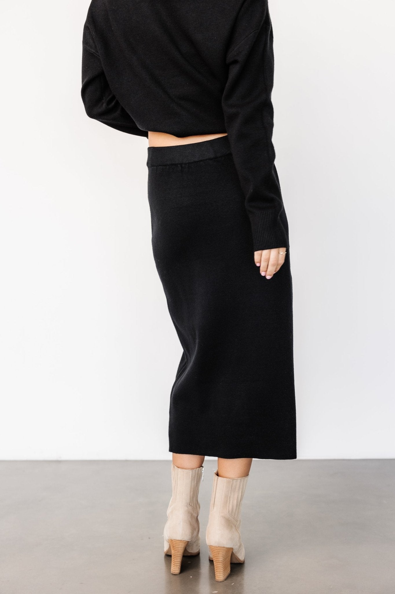 Ali Knit Skirt | Black