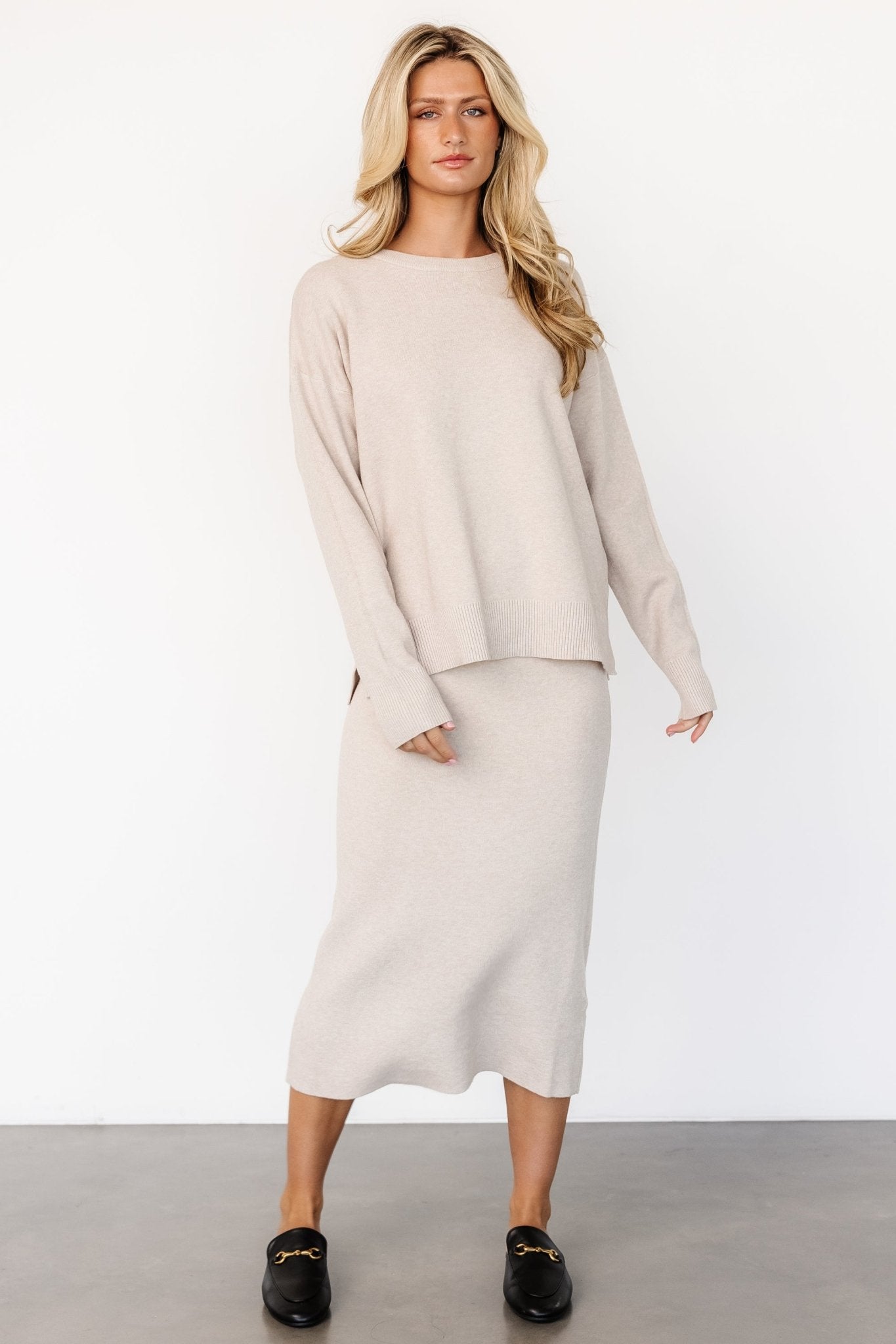 Ali Knit Skirt | Taupe