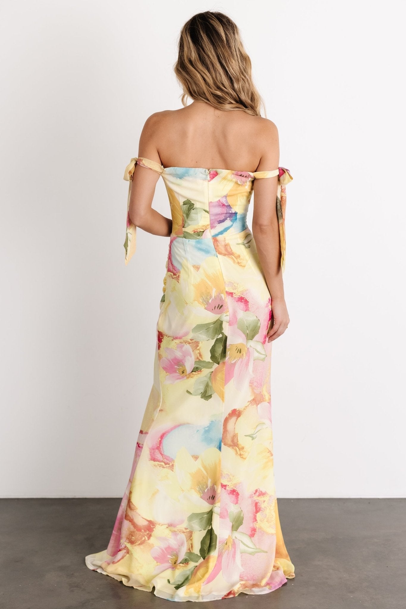 Allegra Off Shoulder Maxi Dress | Multi Floral