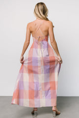 Ally Maxi Dress | Lavender + Coral Multi