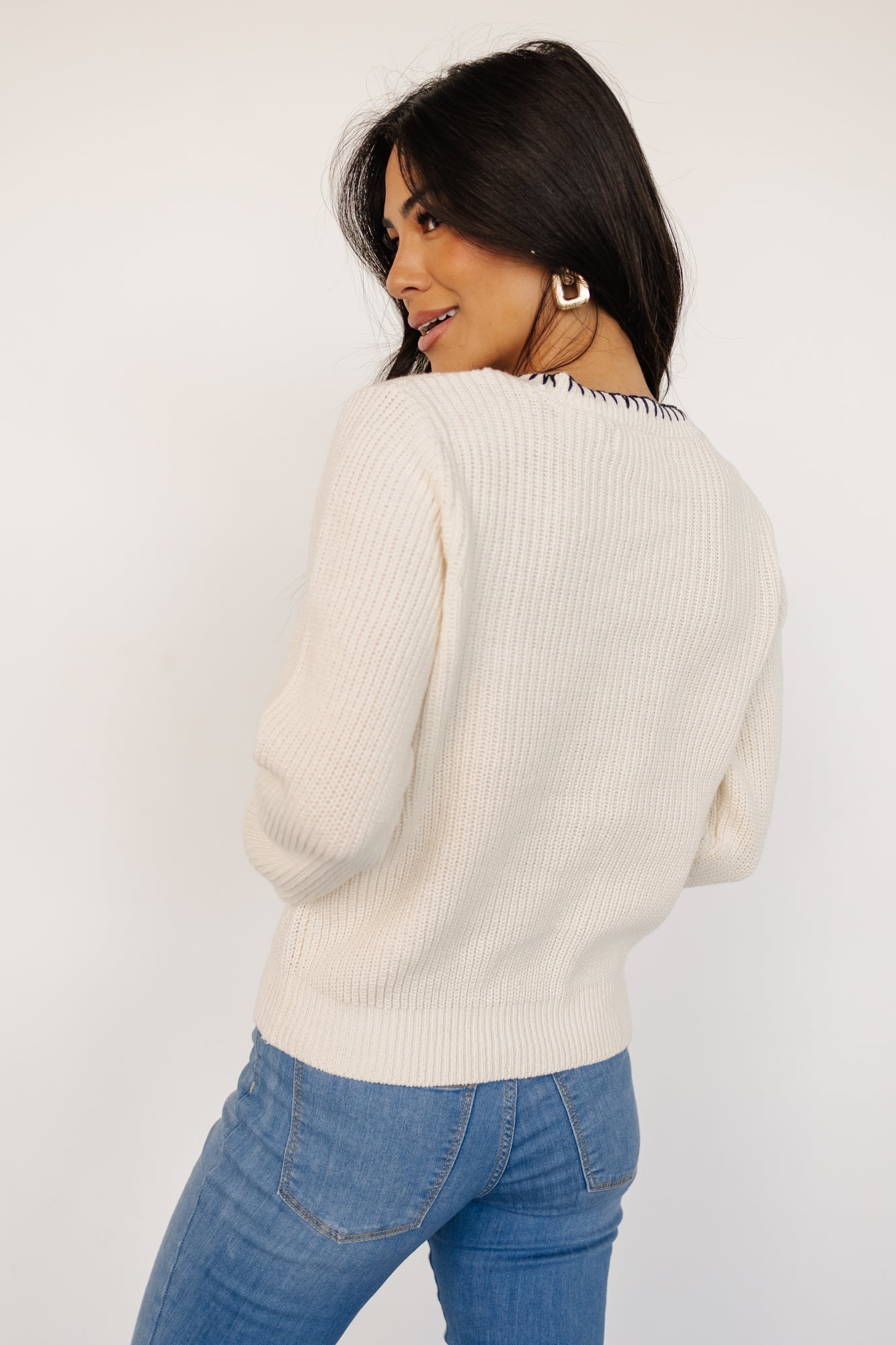 Alyssa Knit Sweater | Cream