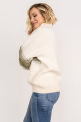 Antonov Turtle Neck Sweater | Sage + Cream
