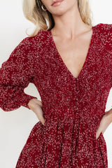 Anya Maxi Dress | Crimson Print