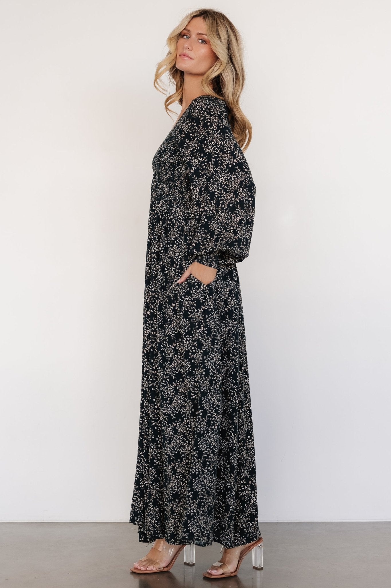 Anya Maxi Dress | Hunter Green Print