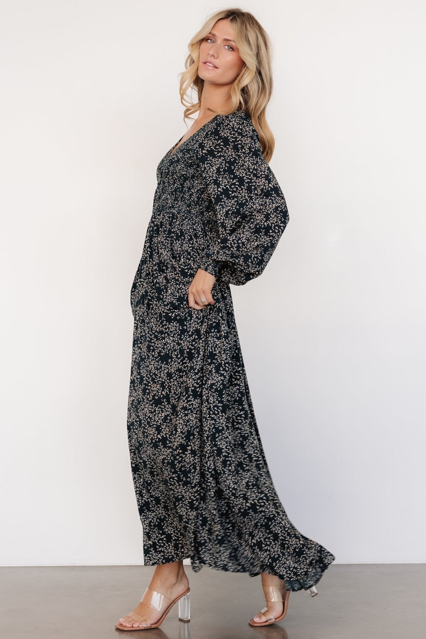 Anya Maxi Dress | Hunter Green Print