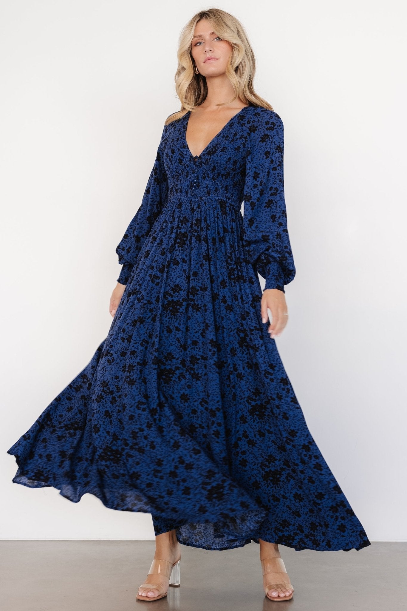 Anya Maxi Dress | Vintage Navy Floral