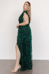 Arlene Shimmer Gown | Emerald