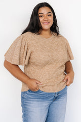 Asa Knit Sweater Top | Caramel