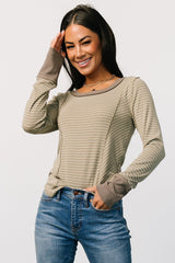 Ashford Striped Top | Olive