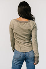 Ashford Striped Top | Olive