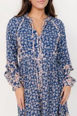 Aster Short Dress | Navy Multi Floral