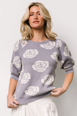 Belle Sweater Top | Dusty Lavender