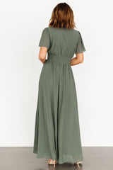 Birdie Maxi Dress | Dark Sage