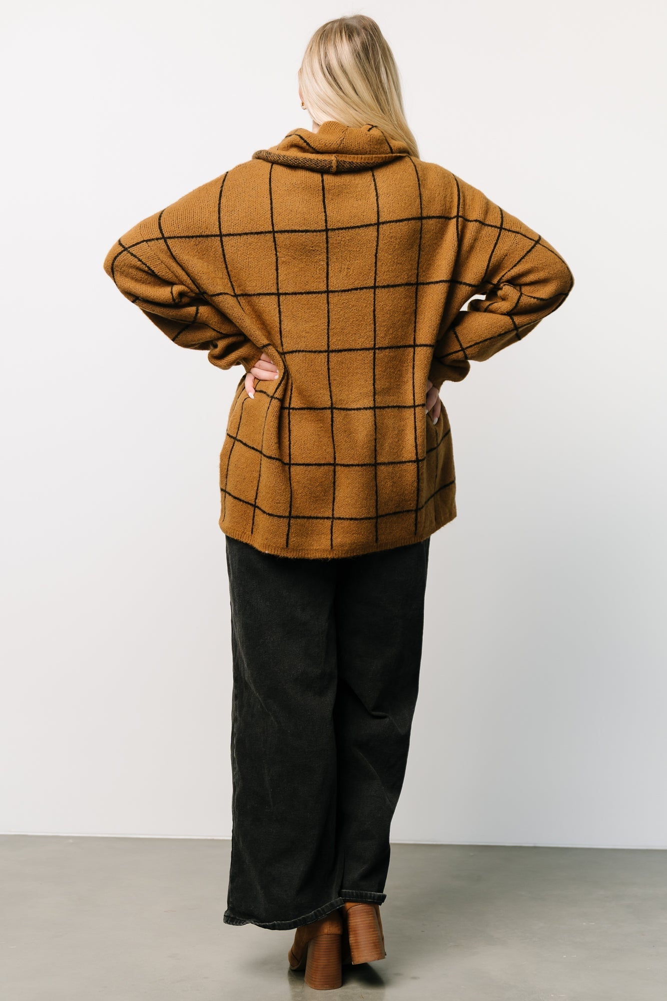 Birmingham Funnel Neck Sweater | Brown