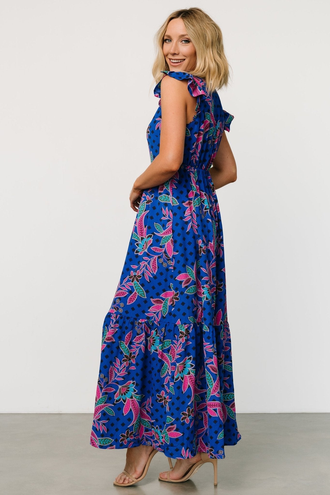 Biscayne Maxi Dress | Indigo Print