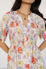 Botega Midi Dress | Ivory Multi Floral