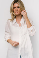 Breck Button Up Top | Off White
