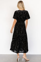 Bronwyn Velvet Dress | Black