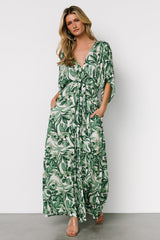 Byron Jumpsuit | Green Print