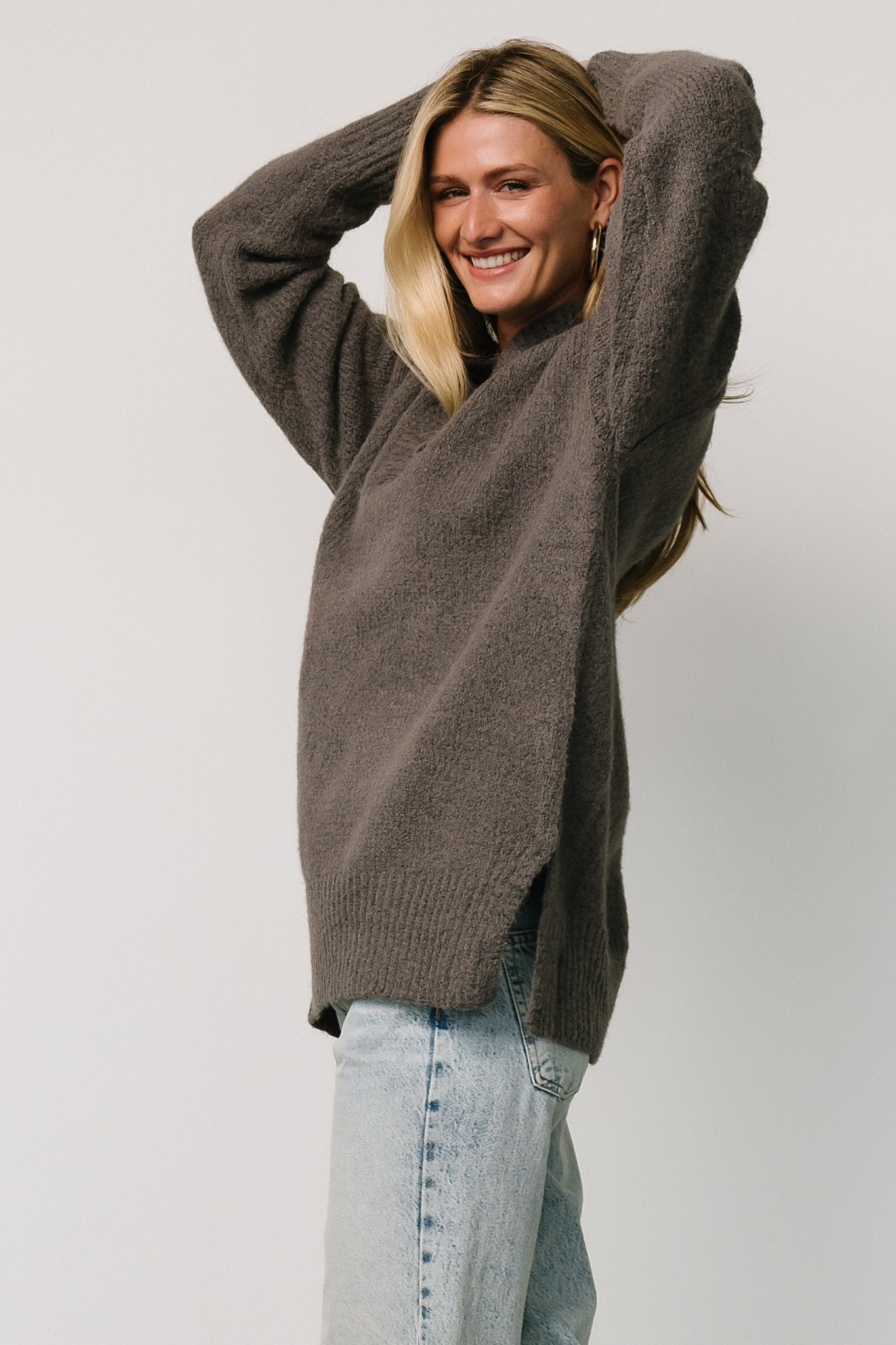 Calgary Oversized Sweater | Charcoal