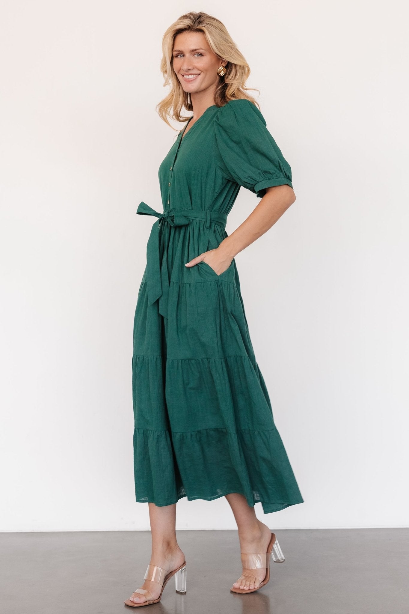 Camille Maxi Dress | Vintage Green