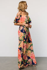 Capistrano Ruffle Jumpsuit | Navy Floral