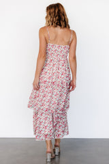 Caprice Tiered Dress | Cream Multi Floral