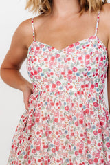 Caprice Tiered Dress | Cream Multi Floral