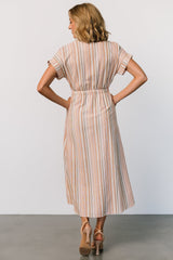 Carole Midi Dress | Multi Stripe