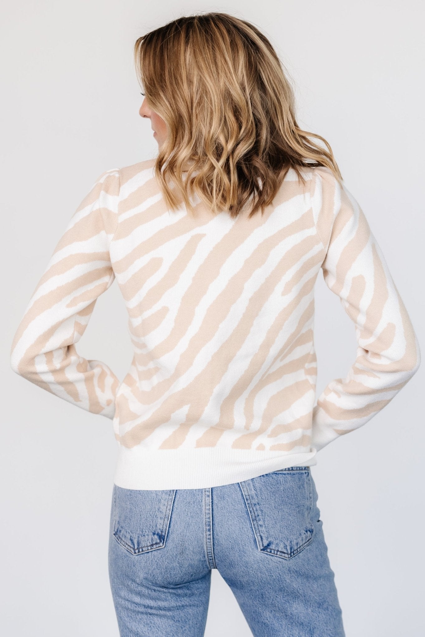 Carter Sweater | Oatmeal Print