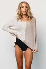 Castelo Knit Top | Natural + Sand