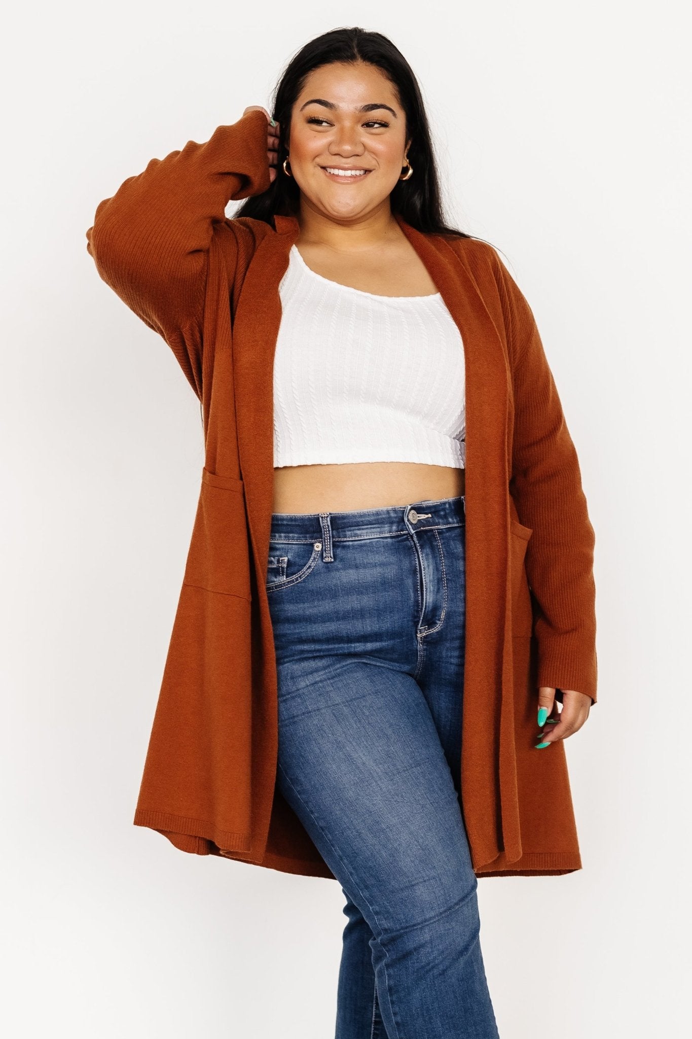 Central Park Cardigan | Rust