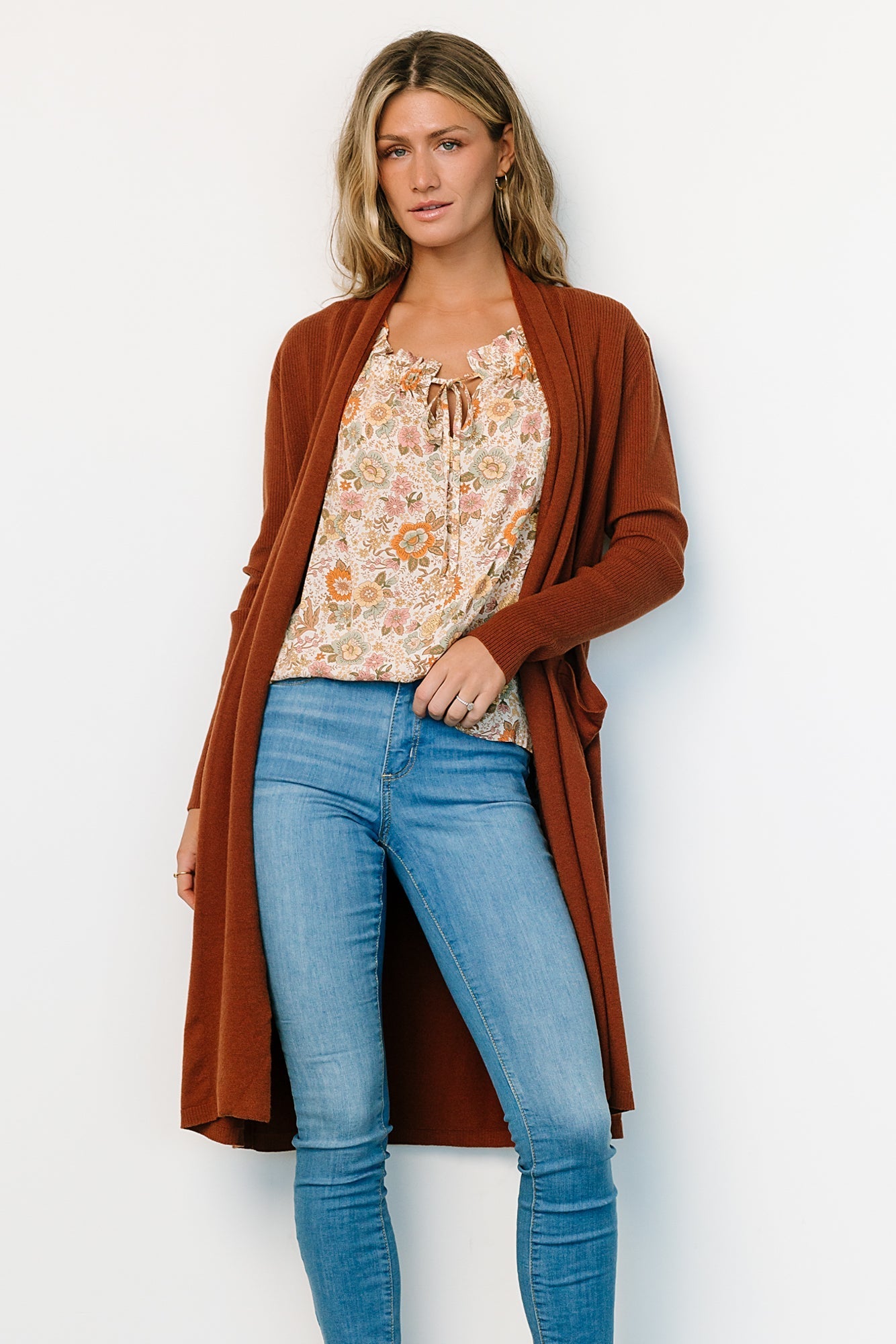 Central Park Cardigan | Rust